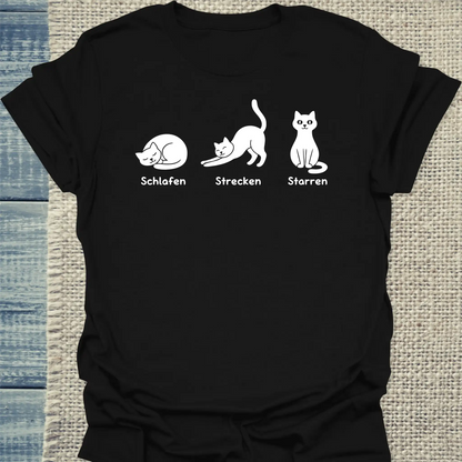 T-Shirt - So kennt man mich - Unisex - Katze Schwarz