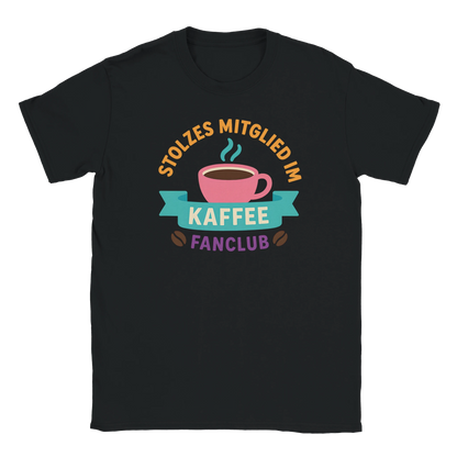 T-Shirt - Stolzes Mitglied im Kaffee-Fanclub - Unisex - Kaffee Schwarz