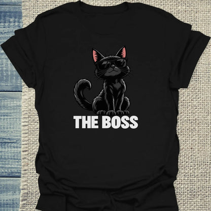 T-Shirt - The Boss - Unisex - Katze Schwarz