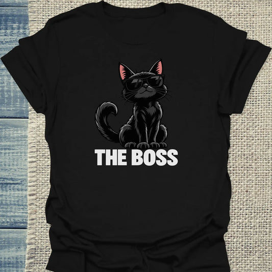 T-Shirt - The Boss - Unisex - Katze Schwarz