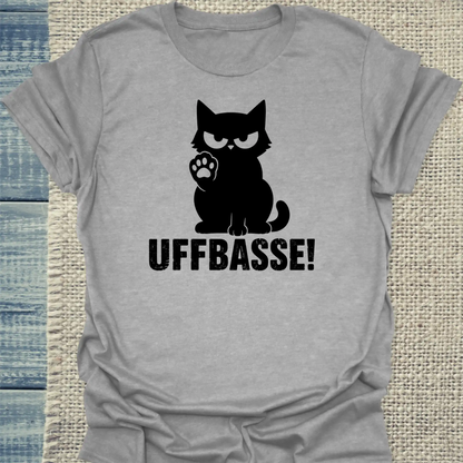 T-Shirt - Uffbasse! - Unisex - Katze Grau