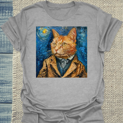 T-Shirt - Van Cat Portrait - Unisex - Katze Grau