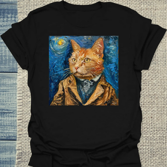 T-Shirt - Van Cat Portrait - Unisex - Katze Schwarz