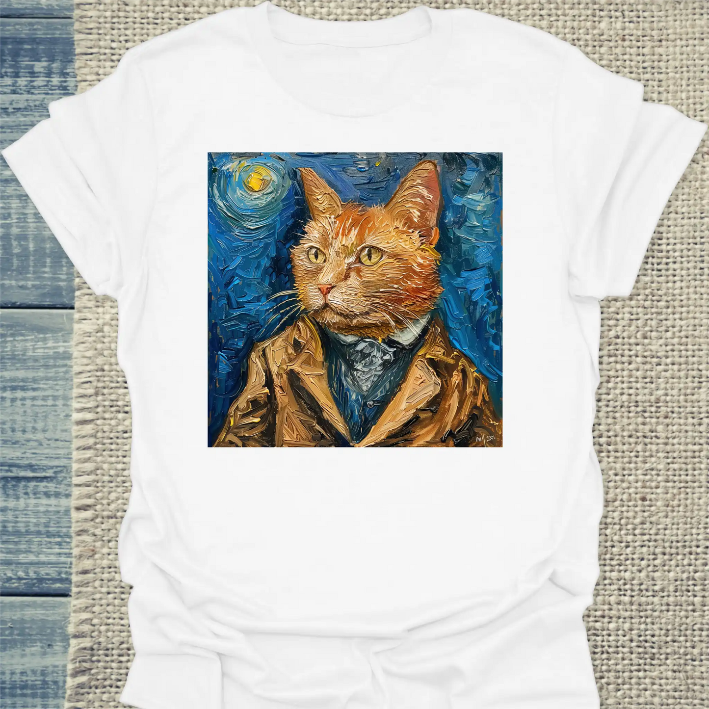 T-Shirt - Van Cat Portrait - Unisex - Katze Weiß