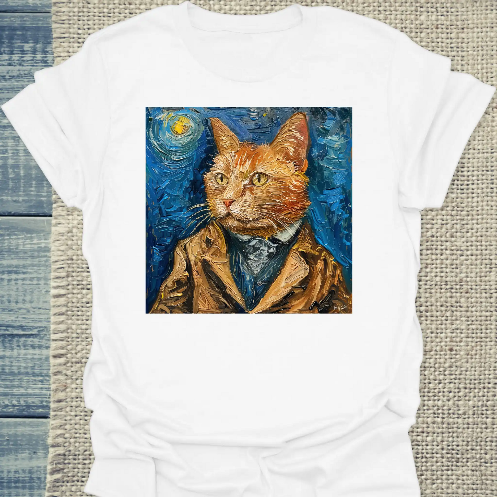 T-Shirt - Van Cat Portrait - Unisex - Katze Weiß