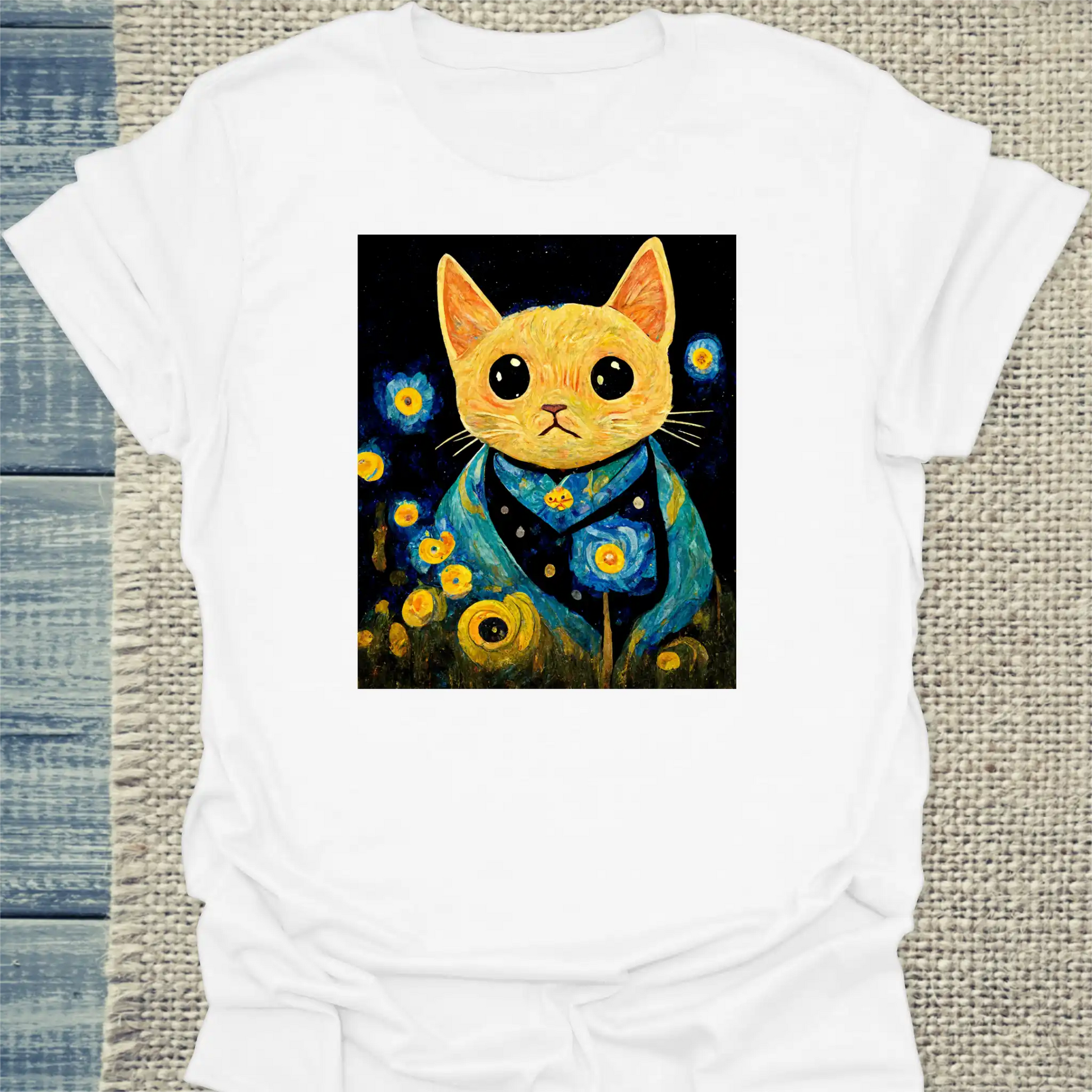 T-Shirt - Van Cat - Unisex - Katze Weiß