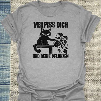 T-Shirt - VERPISS DICH - Unisex - Katze Grau