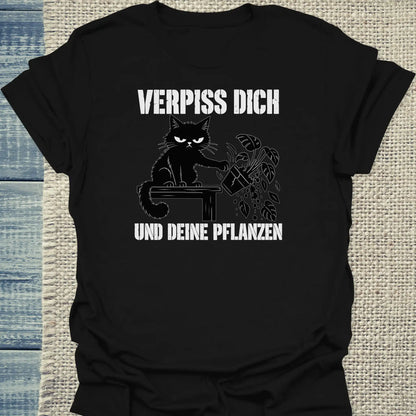 T-Shirt - VERPISS DICH - Unisex - Katze Schwarz