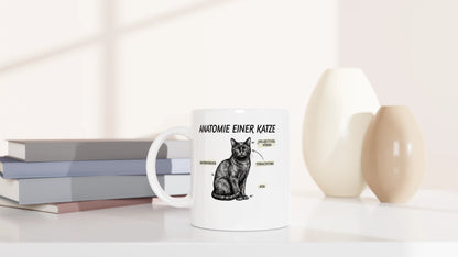 Tasse 325ml - Anatomie einer Katze - Katze