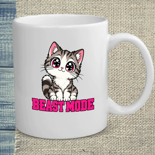 Tasse 325ml - BEAST MODE - Katze