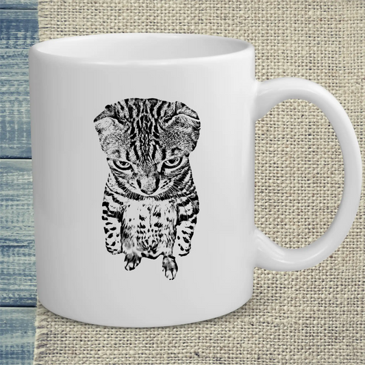 Tasse 325ml - Bengal Black and White - Katze