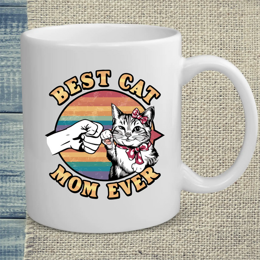 Tasse 325ml - Best Cat Mom Ever - Katze