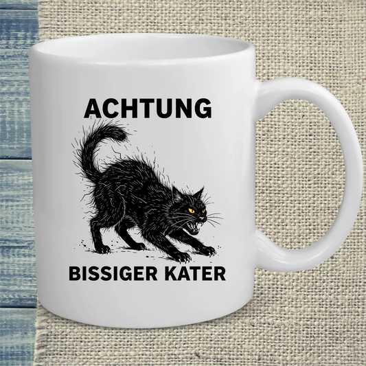 Tasse 325ml - Bissiger Kater - Katze