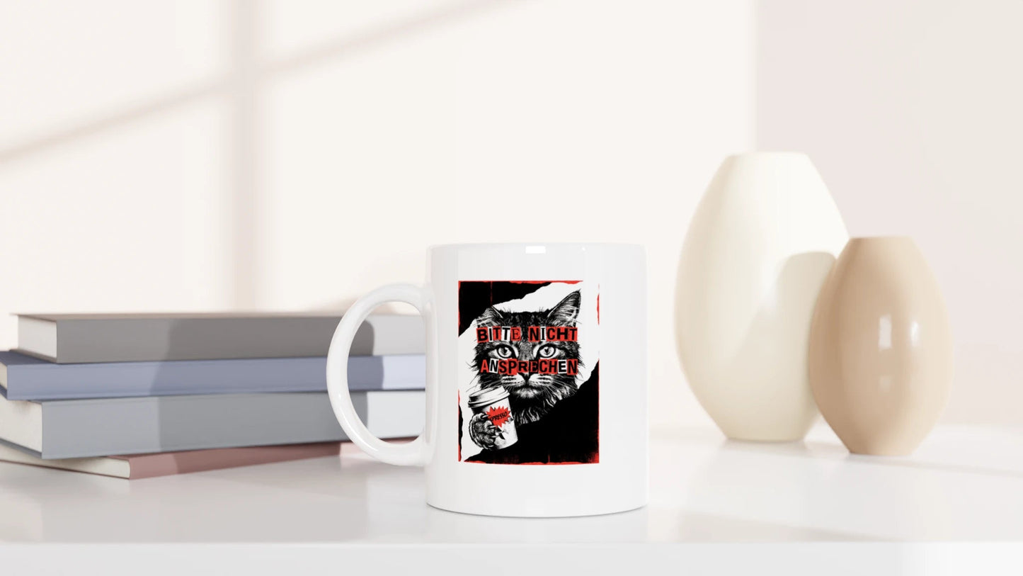 Tasse 325ml - Bitte nicht ansprechen - Katze & Kaffee