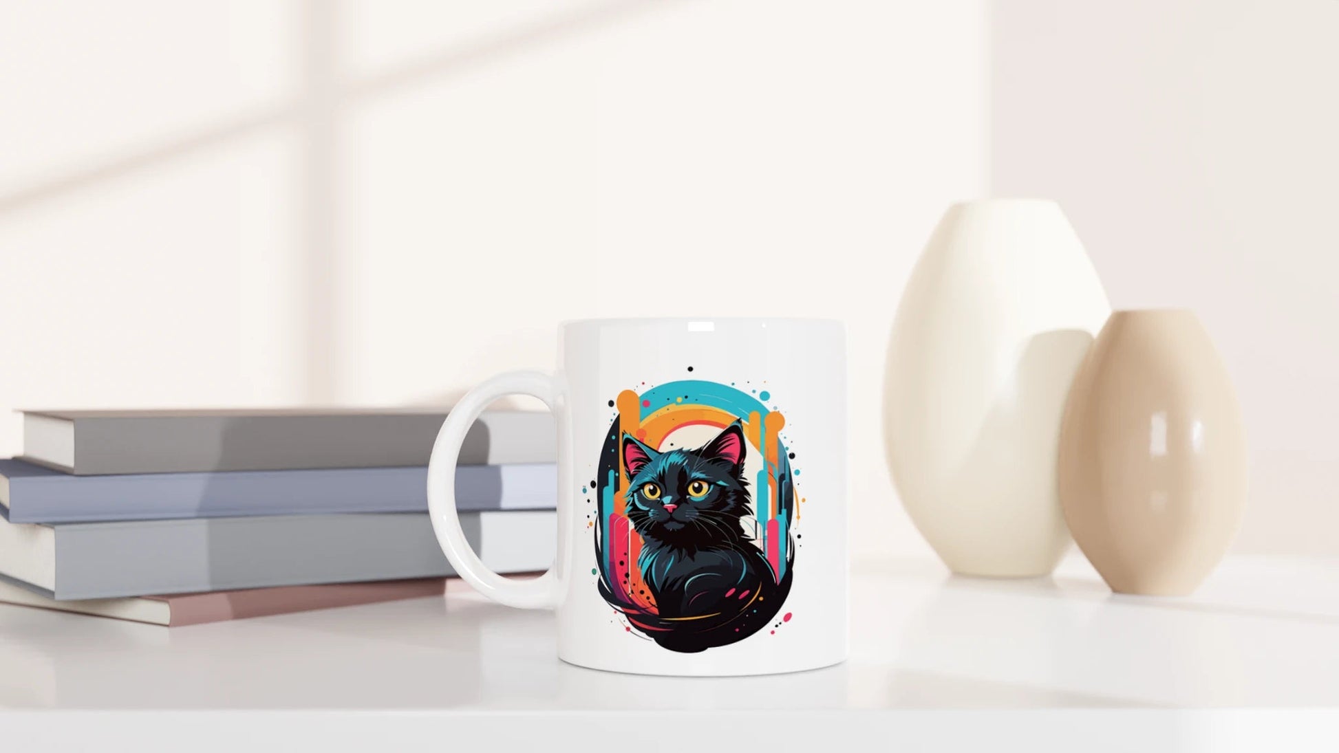 Tasse 325ml - Black Cat Colors - Katze