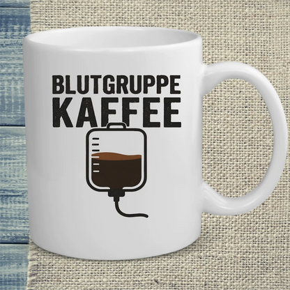 Tasse 325ml - Blutgruppe Kaffee - Kaffee
