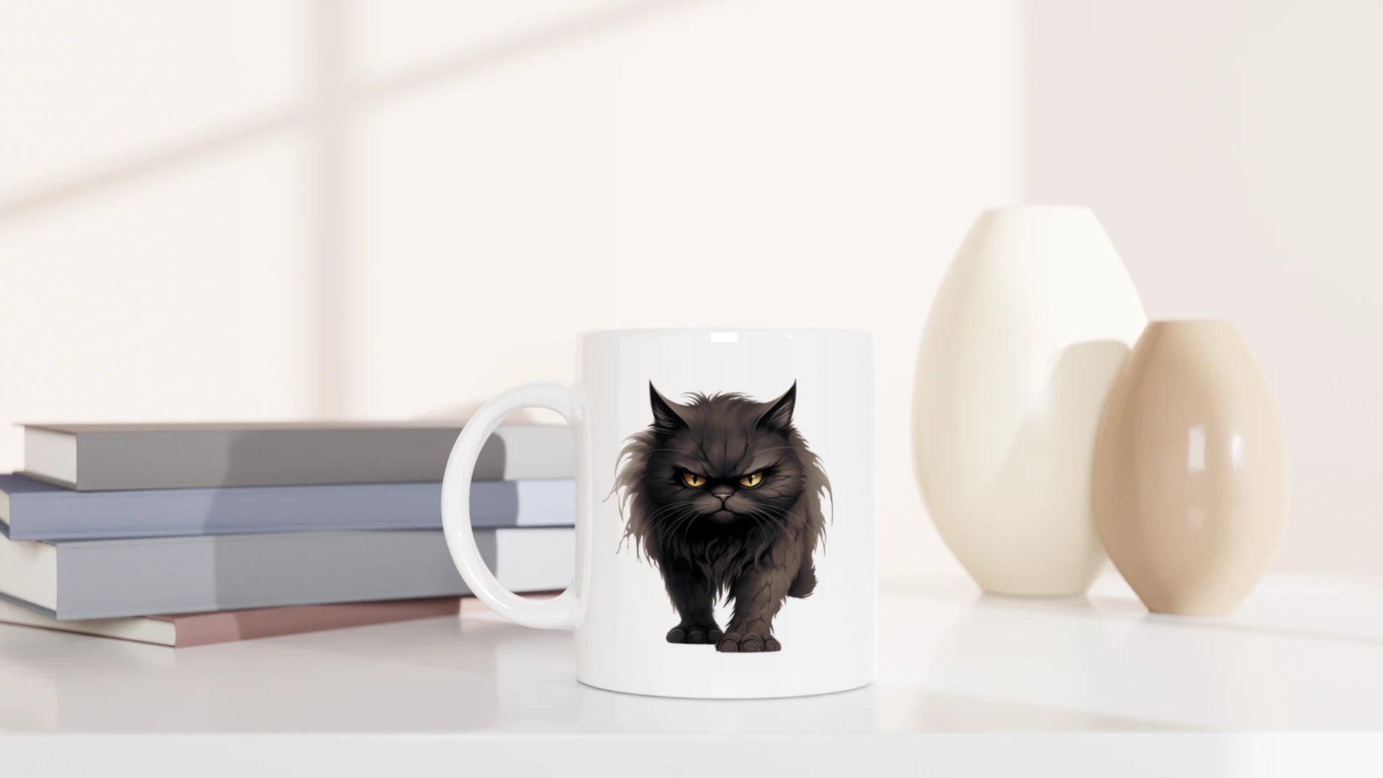 Tasse 325ml - Böse Katze - Katze, Black Edition
