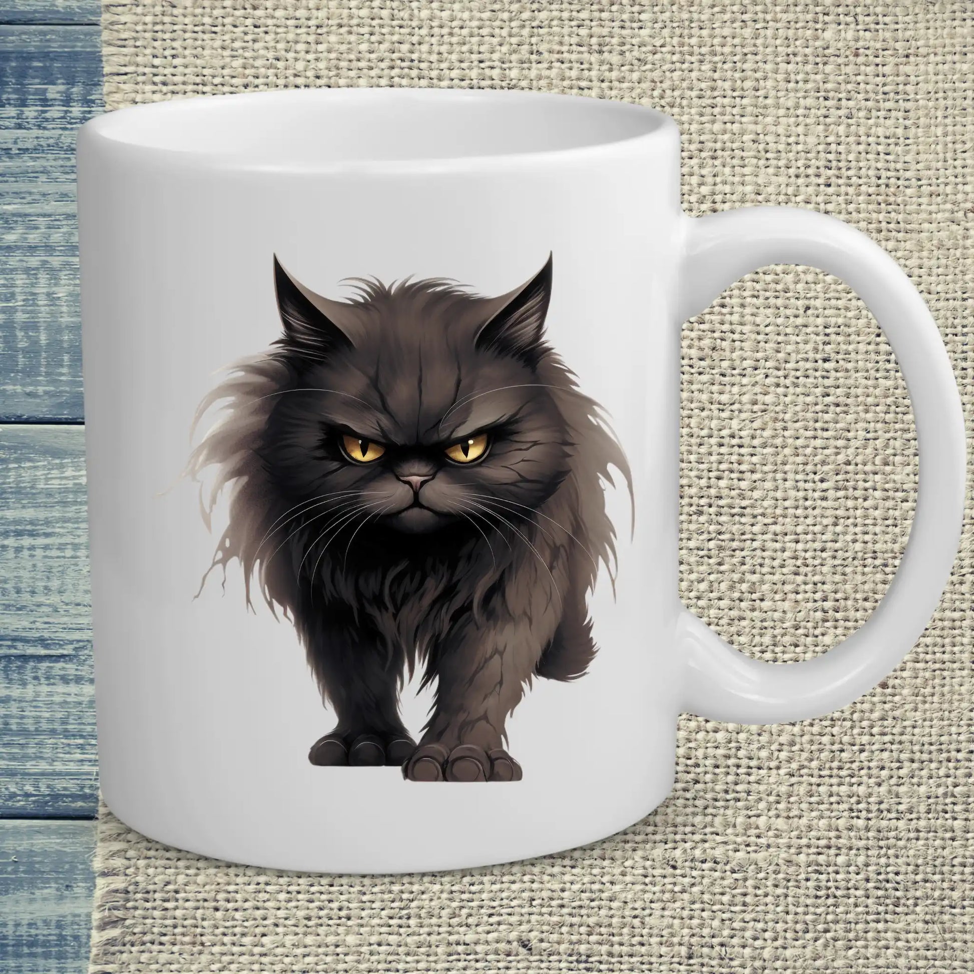 Tasse 325ml - Böse Katze - Katze, Black Edition