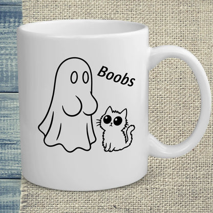 Tasse 325ml - Boobs - Katze, Halloween