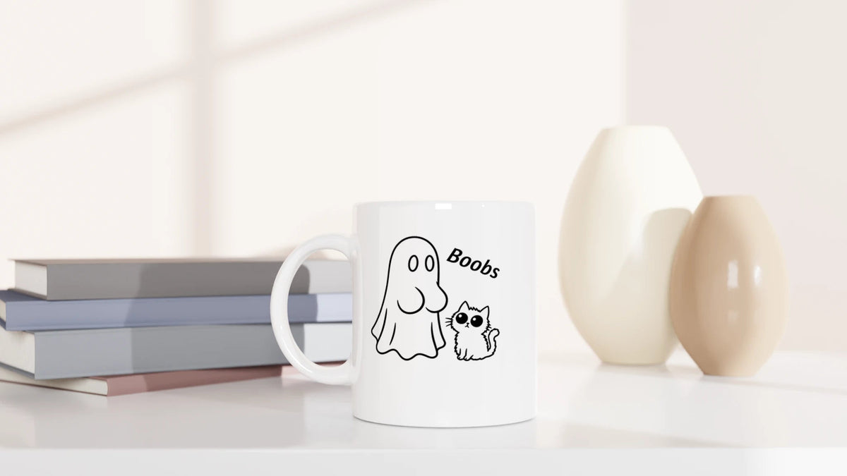 Tasse 325ml - Boobs - Katze, Halloween