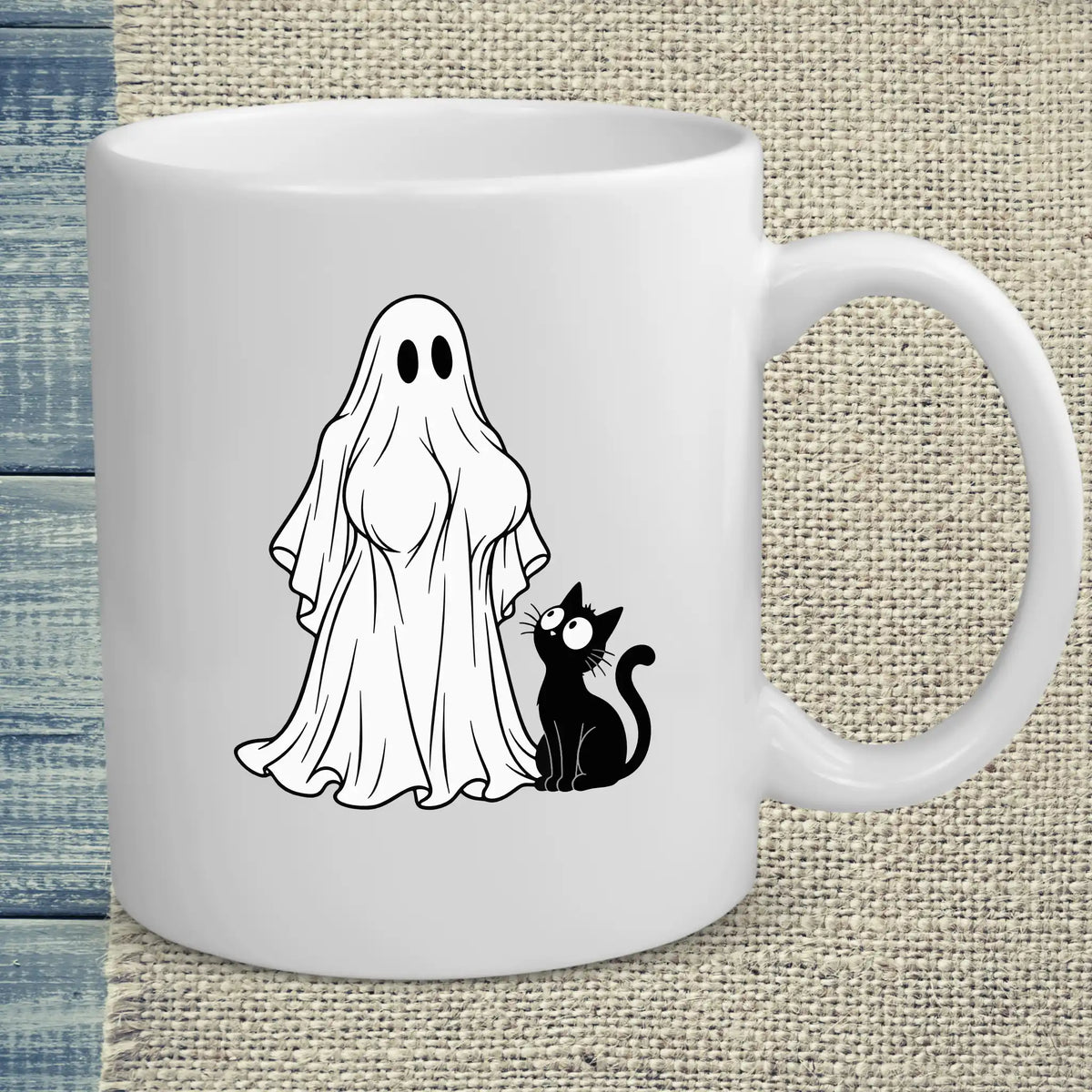 Tasse 325ml - Boomerwooki - Katze, Halloween