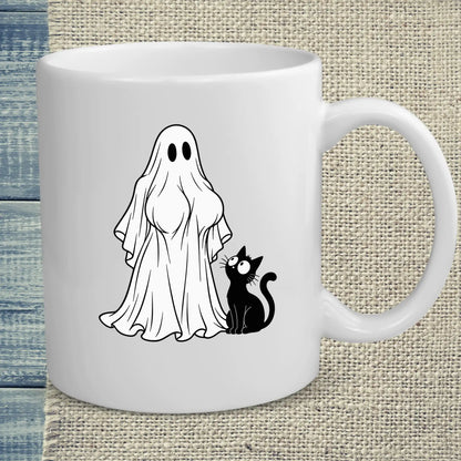 Tasse 325ml - Boomerwooki - Katze, Halloween