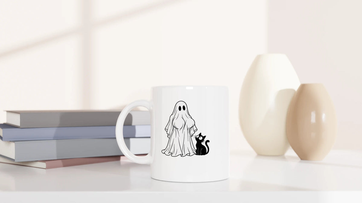 Tasse 325ml - Boomerwooki - Katze, Halloween