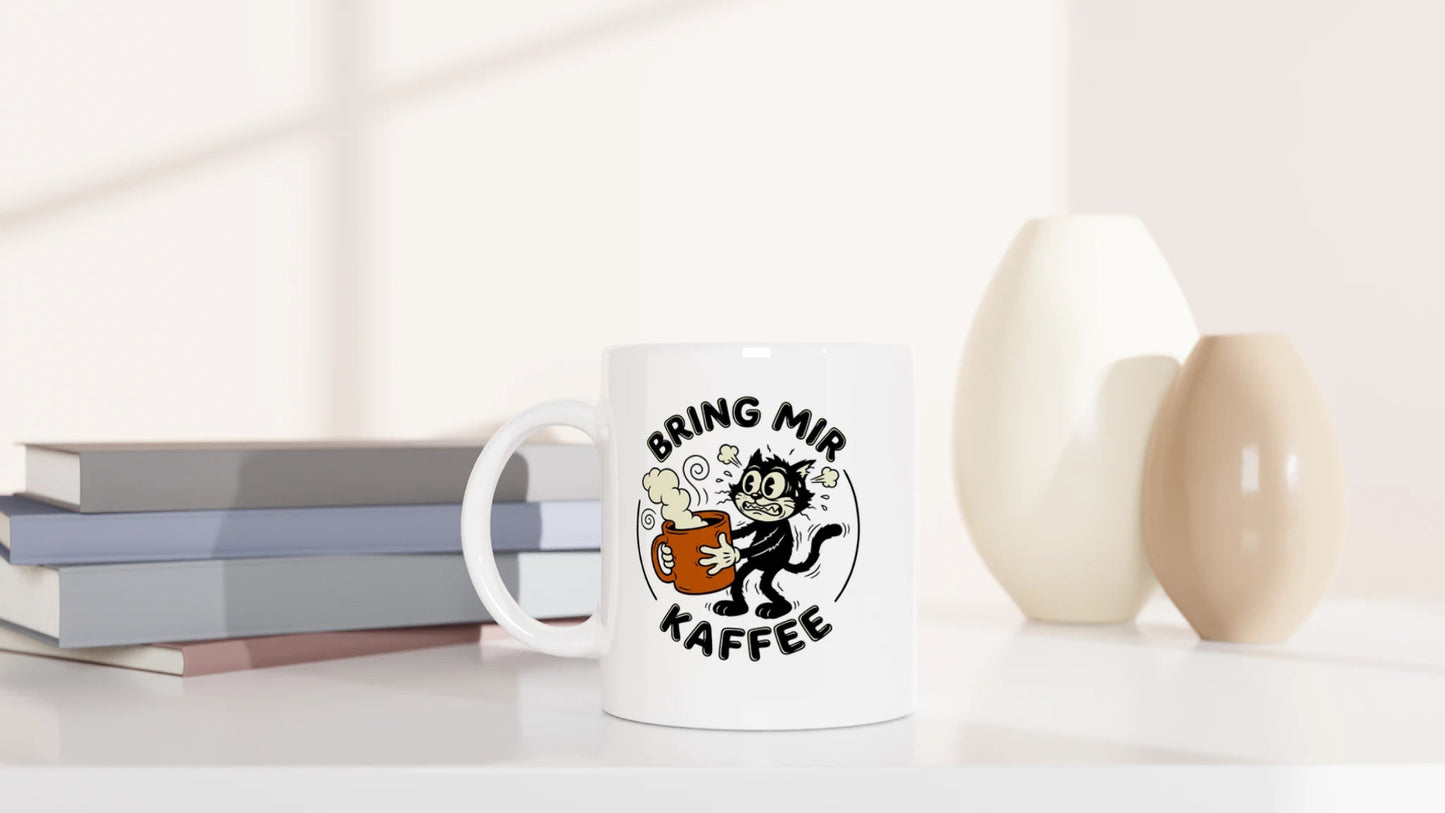 Tasse 325ml - Bring mir Kaffee - Katze, Kaffee