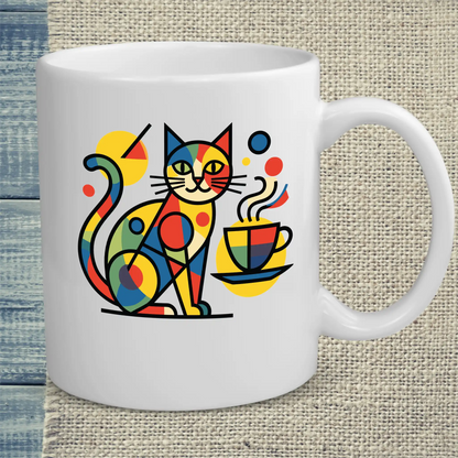 Tasse 325ml - Britto Katze mit Kaffee - Katze & Kaffee