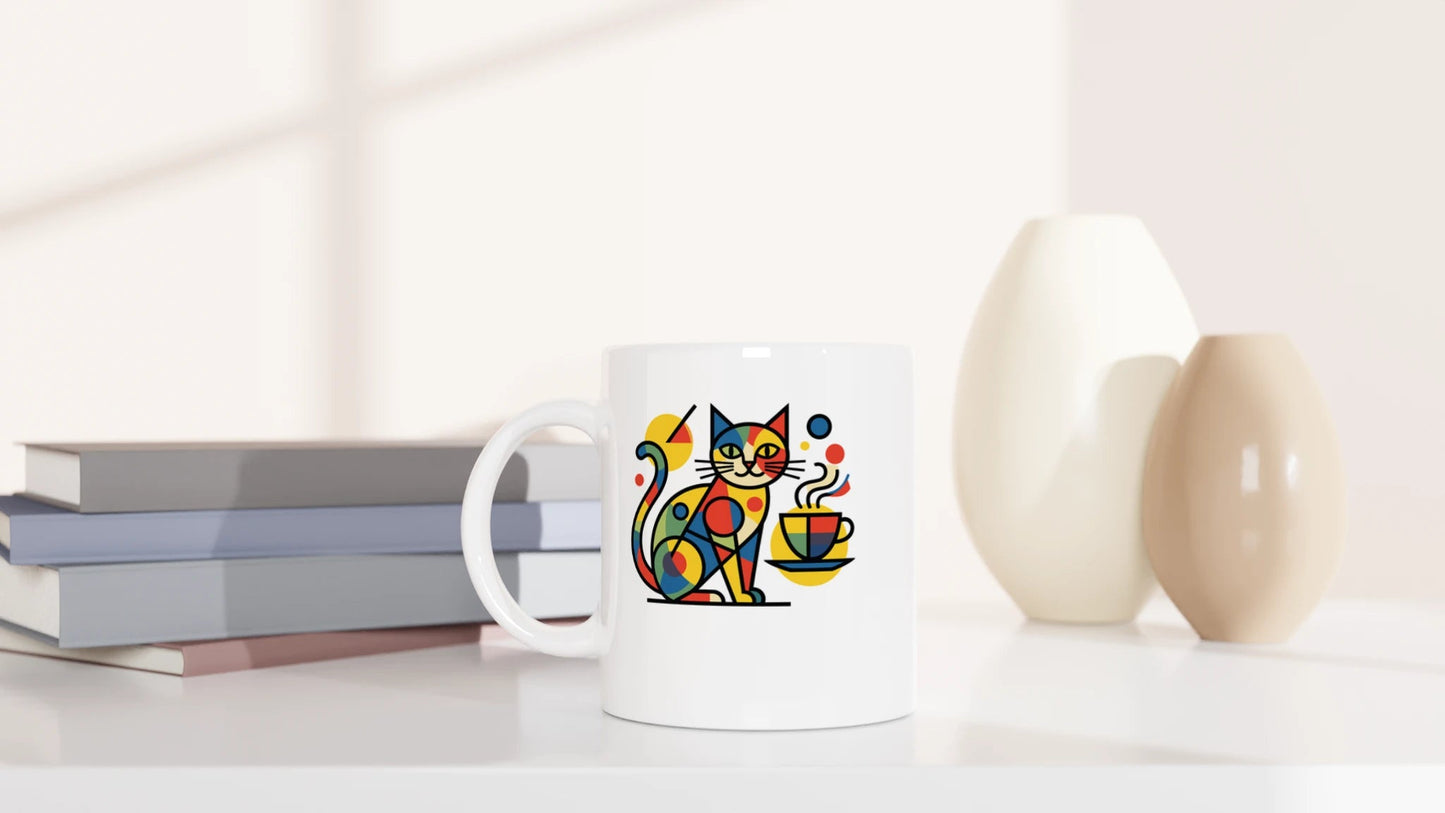 Tasse 325ml - Britto Katze mit Kaffee - Katze & Kaffee