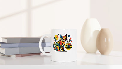 Tasse 325ml - Britto Katze mit Kaffee - Katze & Kaffee