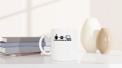 Tasse 325ml - Call überleben - Katze & Kaffee