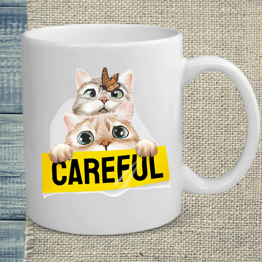 Tasse 325ml - Careful - Katze