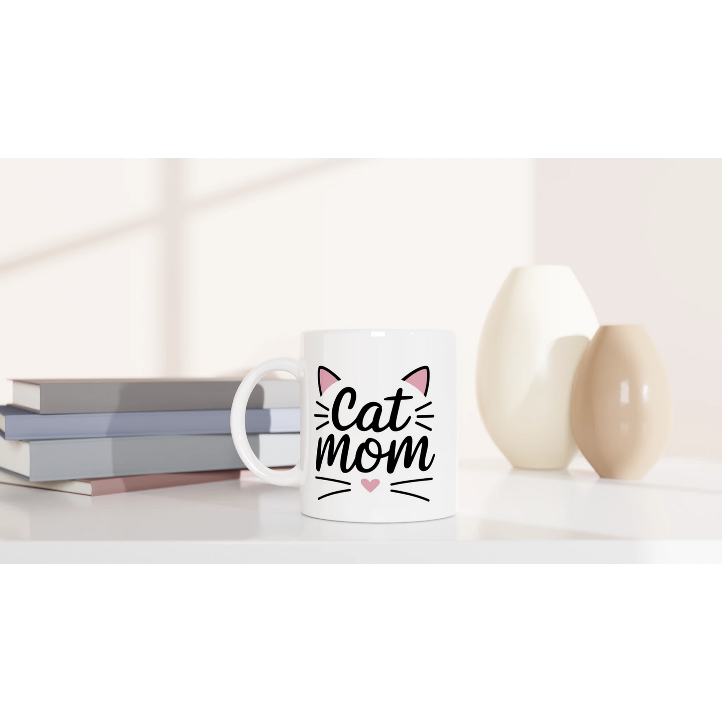 Tasse 325ml - Cat Mom Pink - Kaffee, Cat Lady