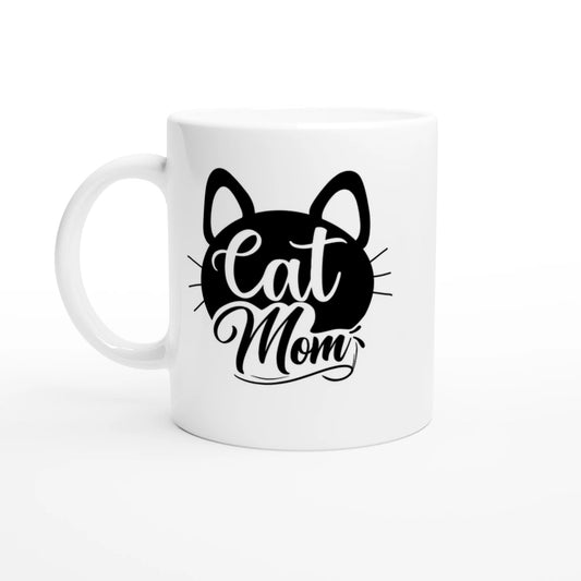 Tasse 325ml - Cat Mom schnurr - Kaffee, Cat Lady