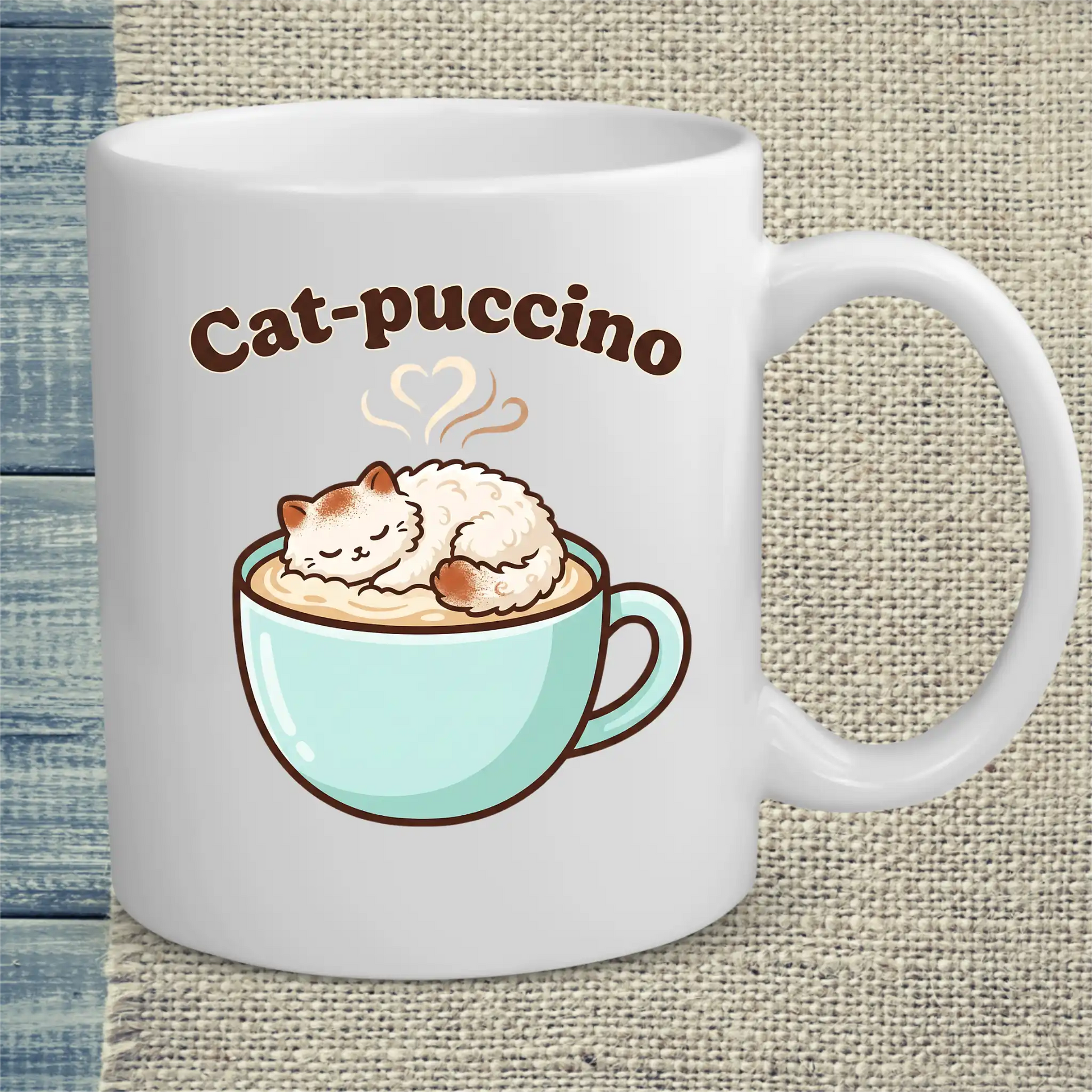Tasse 325ml - Cat-puccino - Katze & Kaffee