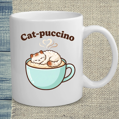 Tasse 325ml - Cat-puccino - Katze & Kaffee