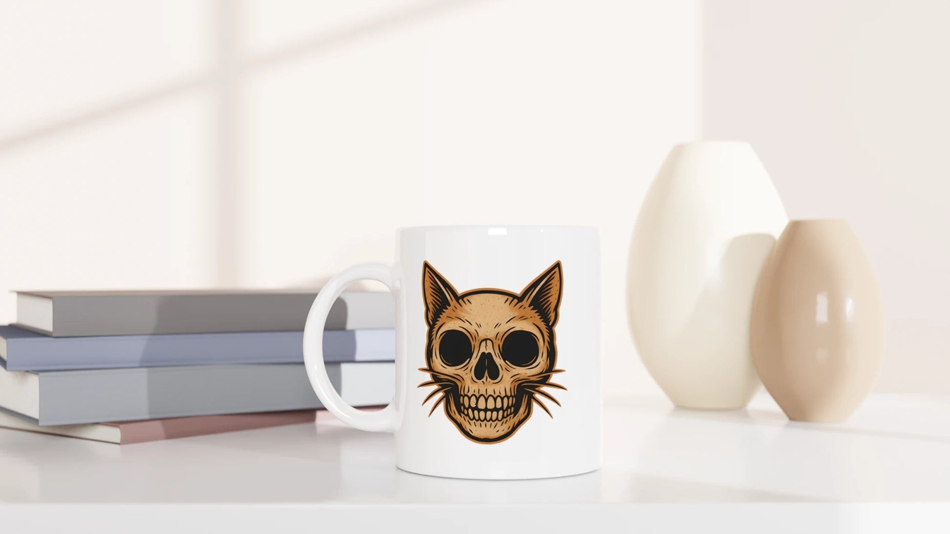 Tasse 325ml - Cat Skull - Katze
