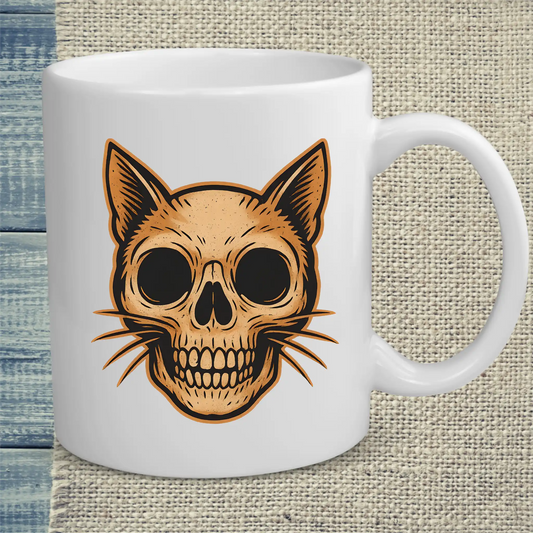 Tasse 325ml - Cat Skull - Katze