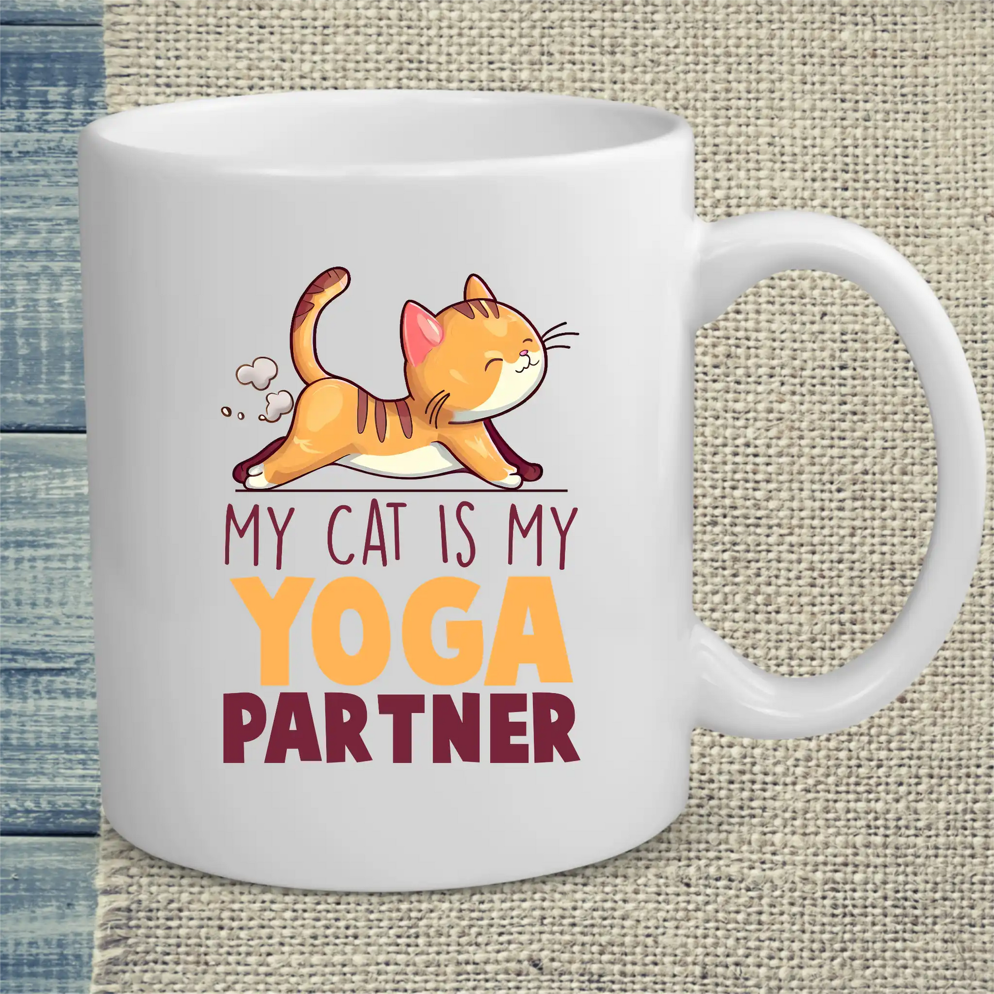 Tasse 325ml - Cat Yoga Partner - Katze