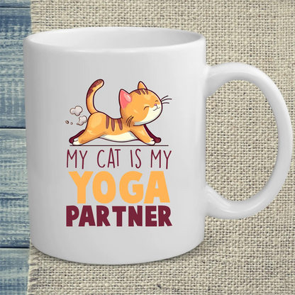 Tasse 325ml - Cat Yoga Partner - Katze