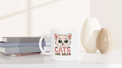 Tasse 325ml - Cats are mean - Katze