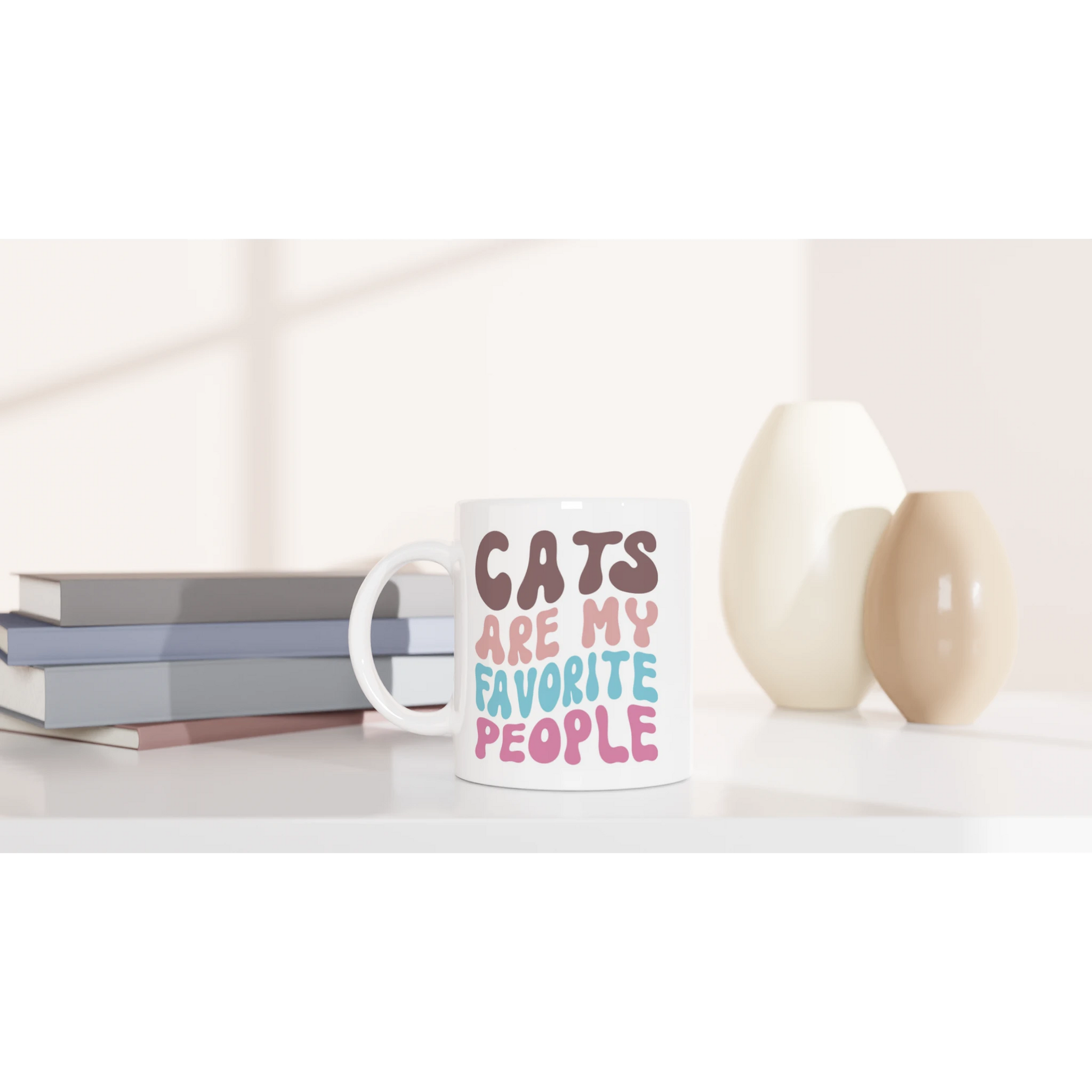 Tasse 325ml - Cats are my favorite people - Katze