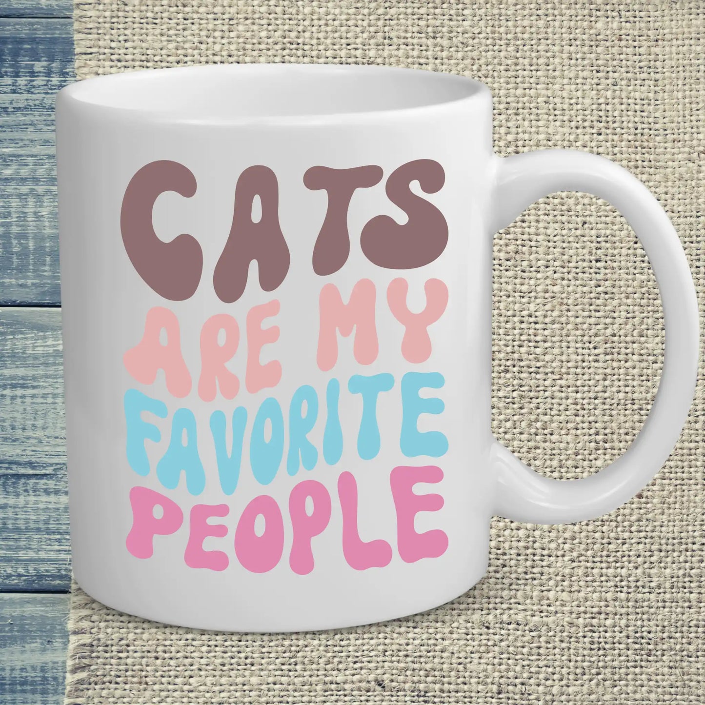 Tasse 325ml - Cats are my favorite people - Katze
