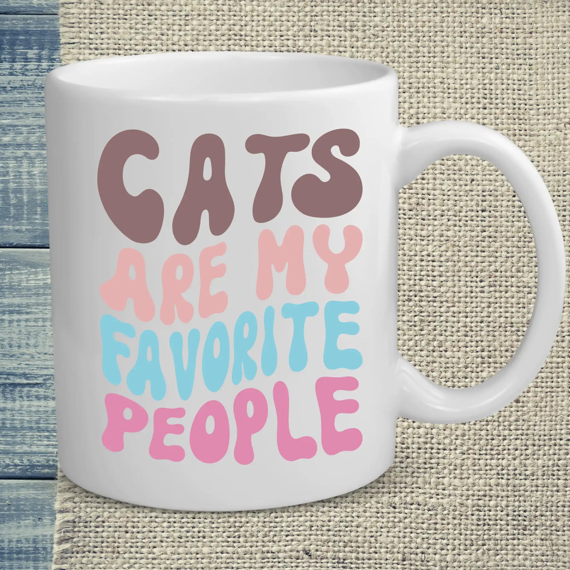 Tasse 325ml - Cats are my favorite people - Katze