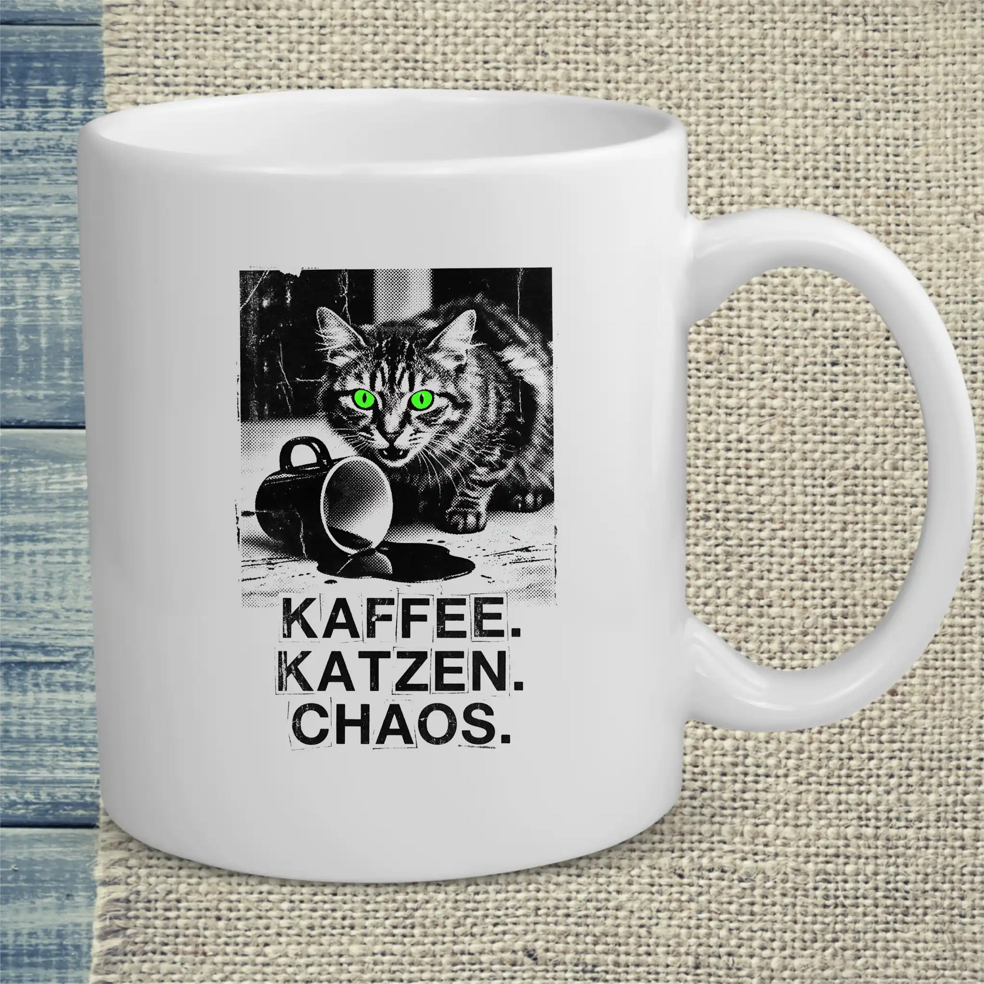 Tasse 325ml - Chaos - Katze & Kaffee