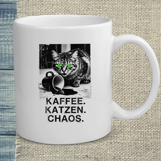 Tasse 325ml - Chaos - Katze & Kaffee