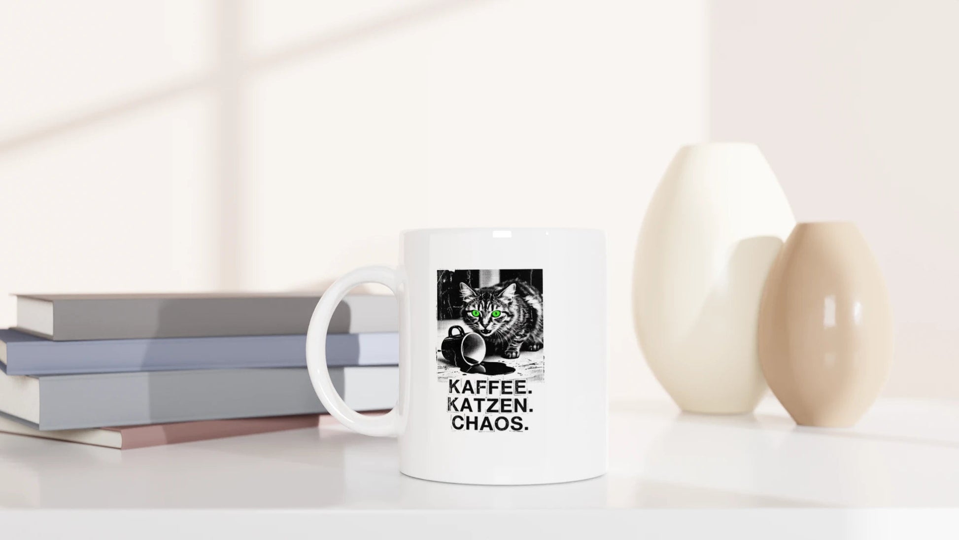 Tasse 325ml - Chaos - Katze & Kaffee