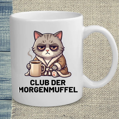 Tasse 325ml - Club der Morgenmuffel - Katze & Kaffee