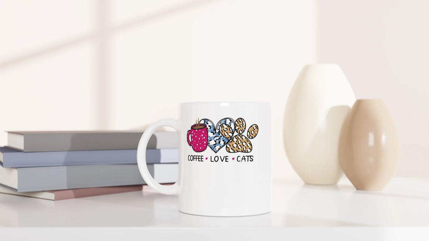 Tasse 325ml - Coffee - Love - Cats - Katze & Kaffee